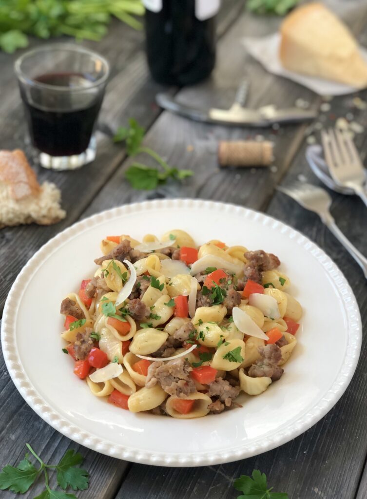 Pasta on a plate