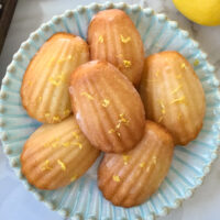 plate of madeleines