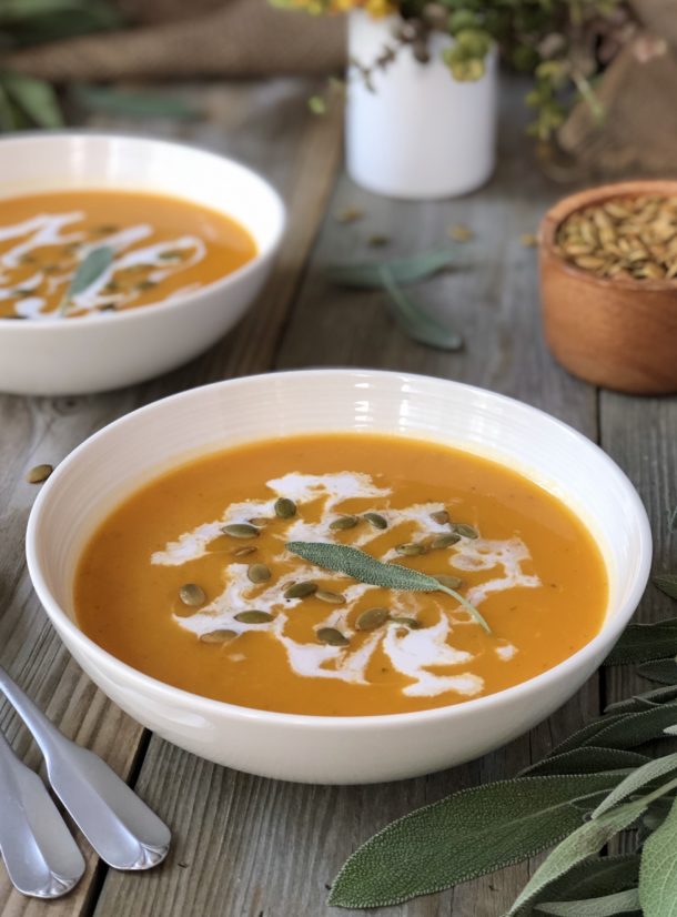 Easy Vegan Butternut Squash Soup The Kitchen Fairy