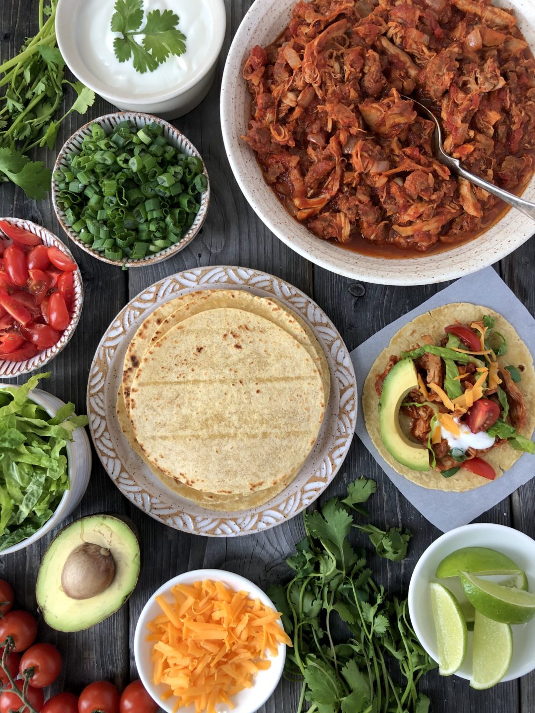 tinga-poblana-tacos-with-chicken-chorizo-sausage