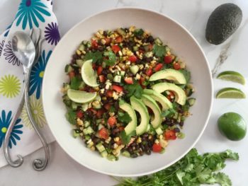 Corn, Black Bean & Avocado Salad