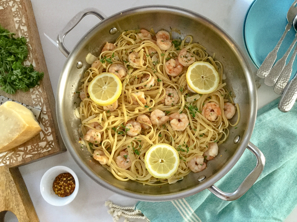 Shrimp Scampi with Linguini 1 BEST