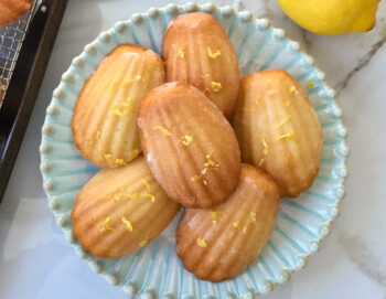 plate of madeleines