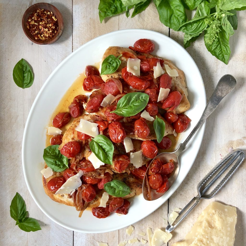 Chicken with Balsamic Cherry Tomatoes 9 BEST SQ The Kitchen Fairy