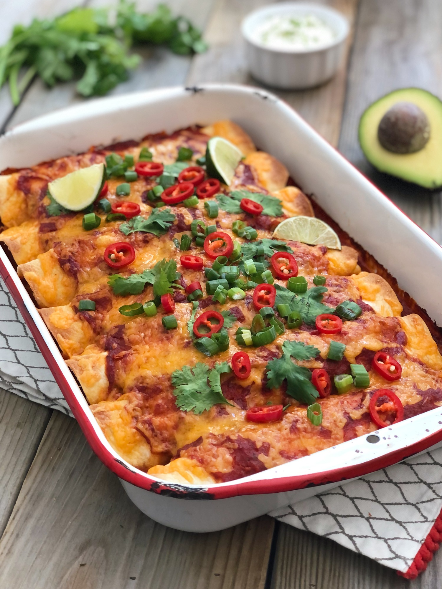 Chicken Enchiladas - The Kitchen Fairy